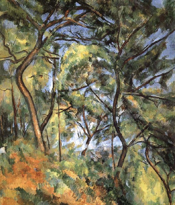 Paul Cezanne forest china oil painting image